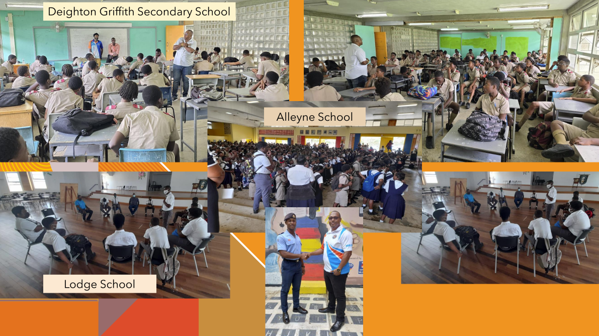 School outreach photo collage